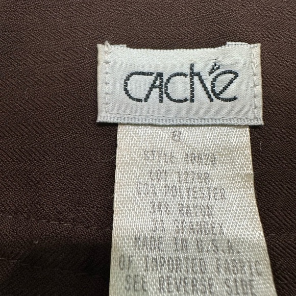 Cache Brown Cropped Ankle Pants Wide-Leg - Picture 3 of 5